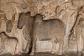 Mamallapuram - Tamil Nadu. Krishna Mandapam. 